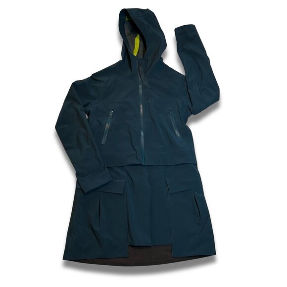 Lululemon Rain Or Shine Hooded Jacket In Navy - Womens Size S - Picture 2 of 11